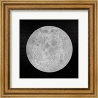 Framed Artists concept of a full moon in the universe at night