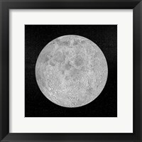 Framed Artists concept of a full moon in the universe at night