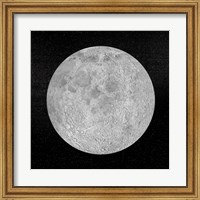 Framed Artists concept of a full moon in the universe at night