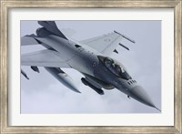 Framed Close View of F-16 Fighting Falcon of the Norwegian Air Force