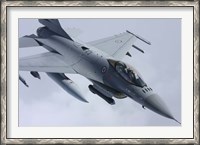 Framed Close View of F-16 Fighting Falcon of the Norwegian Air Force