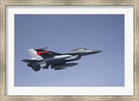 Framed F-16 Fighting Falcon of the Norwegian Air Force
