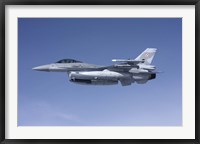 Framed F-16 Fighting Falcon of the Polish Air Force