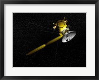 Framed Cassini spacecraft in orbit