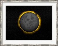 Framed Total eclipse of the Sun