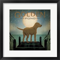 Framed 'Moonrise Yellow Dog' border=