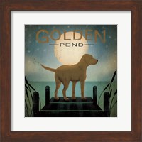 Framed Moonrise Yellow Dog