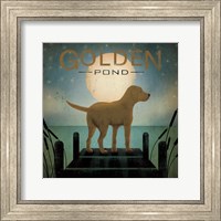 Framed Moonrise Yellow Dog