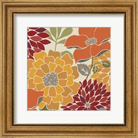 Framed Modern Bouquet Spice Square