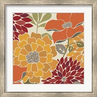 Framed Modern Bouquet Spice Square