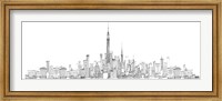 Framed New York Skyline