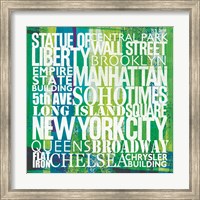 Framed New York City Life Patterns I