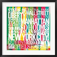 New York City Life Patterns VII Framed Print