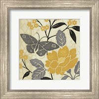 Framed Perfect Petals IV Yellow