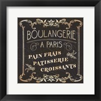 Framed Parisian Signs Square I no Border