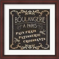 Framed Parisian Signs Square I no Border