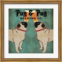 Framed Pug and Pug Brewing Square