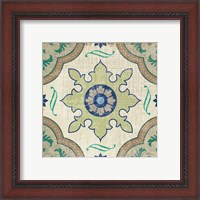 Framed 'Santorini Tile I' border=