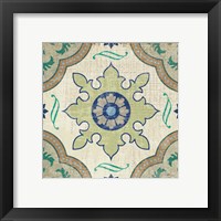 Framed 'Santorini Tile I' border=