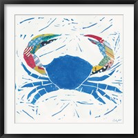Framed Sea Creature Crab Color