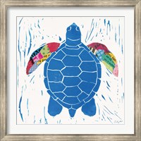 Framed Sea Creature Turtle Color