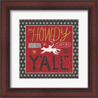 Framed Southern Pride Howdy Yall