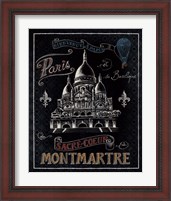 Framed 'Travel to Paris III' border=