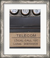 Framed 'Old Vintage Pay Phone I' border=
