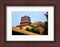 Framed Tower in The Pavilion of Buddhist Fragrance, Beijing, China