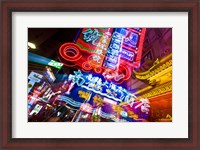 Framed China, Shanghai, Nanjing Road, Neon signs