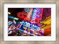 Framed China, Shanghai, Nanjing Road, Neon signs