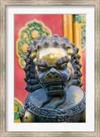 Framed Bronze Lion, The Forbidden City, Beijing, China