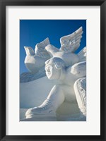 Framed CHINA, Heilongjiang, Haerbin, Snow Sculptures