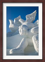 Framed CHINA, Heilongjiang, Haerbin, Snow Sculptures