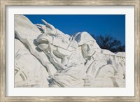 Framed CHINA, Heilongjiang, Napoleon Snow Sculpture