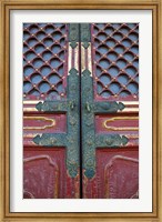 Framed Hall of Supreme Harmony-door detail, The Forbidden City, Beijing, China