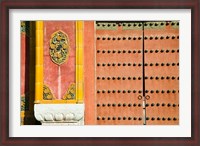 Framed Inner Courtyard doors, The Forbidden City, Beijing, China