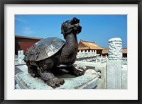 Framed China, Beijing, Forbidden City, Turtle statue