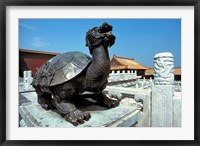Framed China, Beijing, Forbidden City, Turtle statue