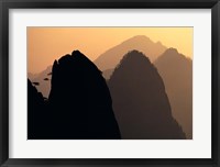 Framed China, Huangshan Mountains, Sunlight