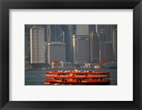 Framed Star Ferry in Hong Kong Harbor, Hong Kong, China