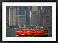 Framed Star Ferry in Hong Kong Harbor, Hong Kong, China