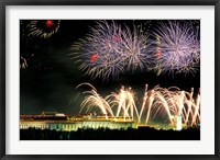 Framed China, Beijing, Fireworks over Tienanmen Square