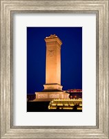 Framed Monument to the People's Heroes, Tiananmen Square, Beijing, China