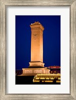 Framed Monument to the People's Heroes, Tiananmen Square, Beijing, China