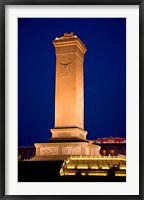 Framed Monument to the People's Heroes, Tiananmen Square, Beijing, China