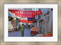 Framed Hutong in Market Street, Beijing, China