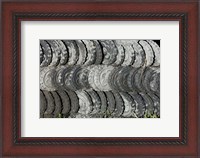 Framed Ceramic Roof Tiles For Sale, Jianchuan County, Yunnan Province, China