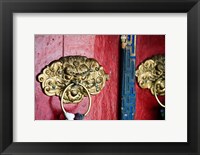 Framed Dragon Head Door Grip, Likir, Ladakh, India