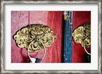 Framed Dragon Head Door Grip, Likir, Ladakh, India